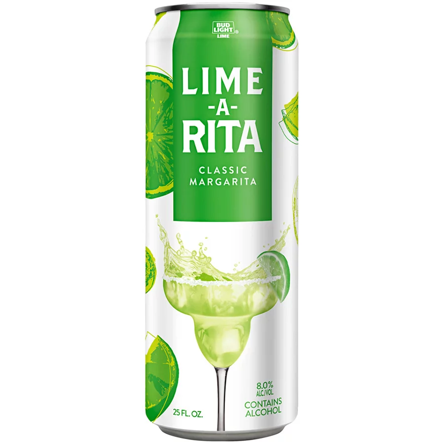 Bud Light Lime-A-Rita 25oz Can Beer Flavored Malt Beverage Drinkun.com